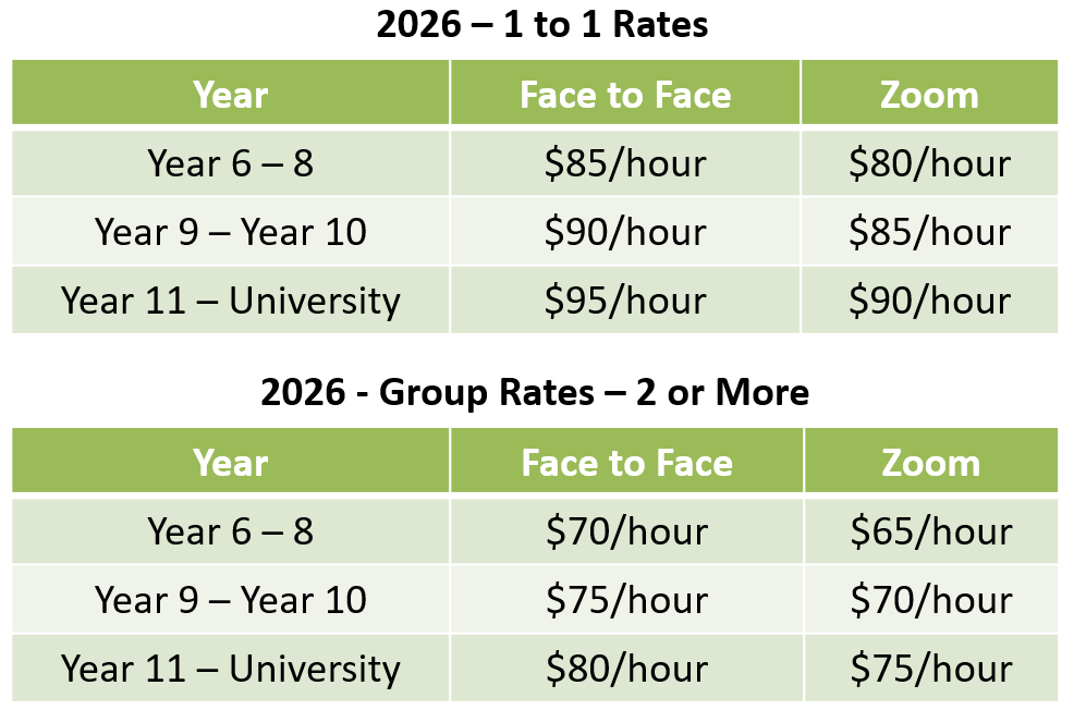 202607.Tutoring Rates